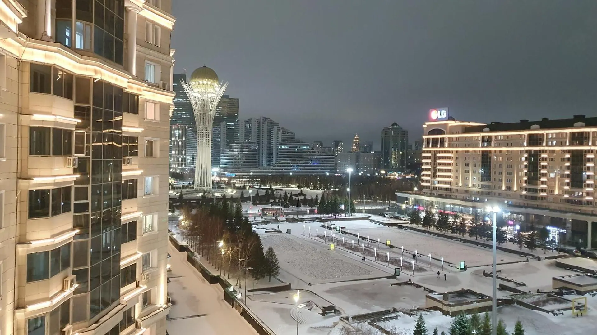 Apartment 251 8 Спальных Мест 3Х Комн Кв С 3Мя Кроватями Раскладным Диваном С Шикарным Видом На Байтерек Nur-Sultan